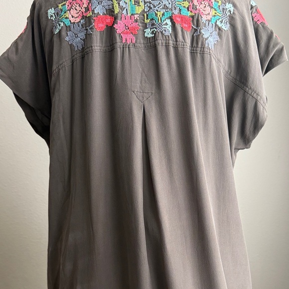 Biya Johnny Was Silk Floral Embroidered Mini Dress Size Medium - Picture 9 of 13